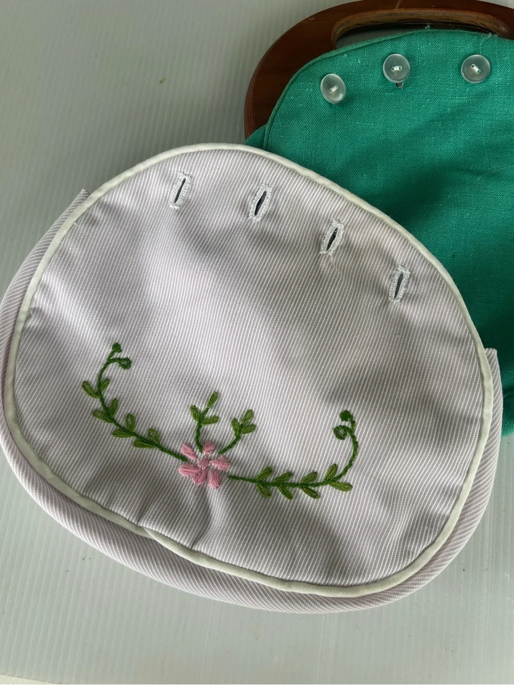 Vintage Kelly Green Bermuda Bag w Extra Cover